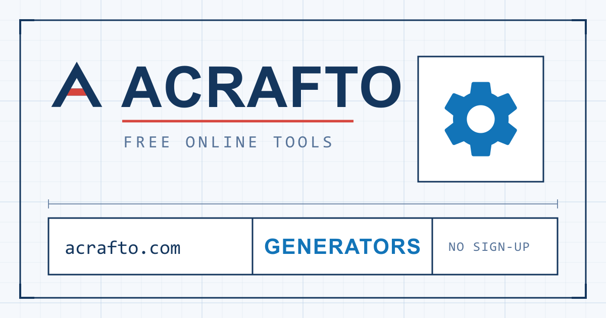 Acrafto QR Generator